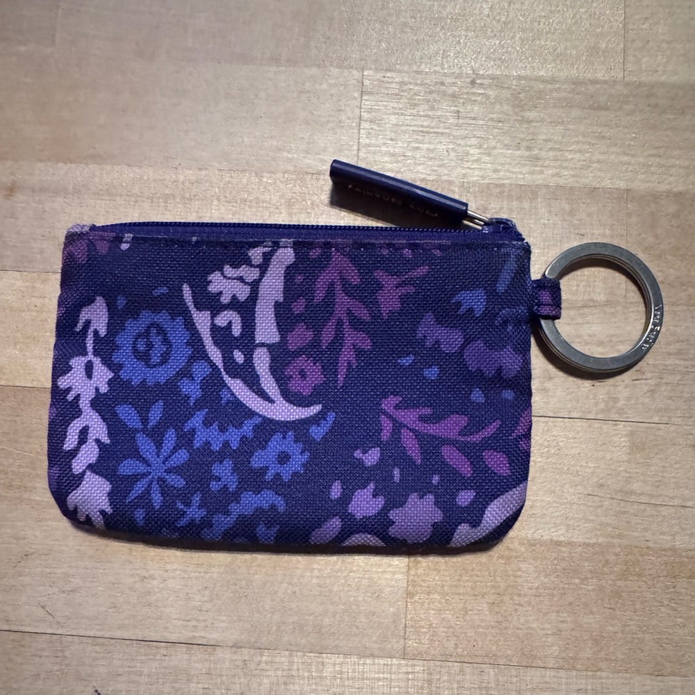 Vera Bradley Zip ID Case- Paisley Amethyst